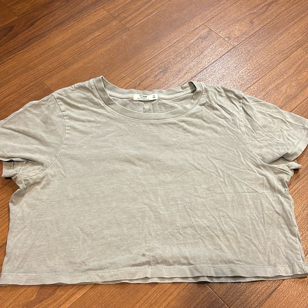 Grey Crop Top